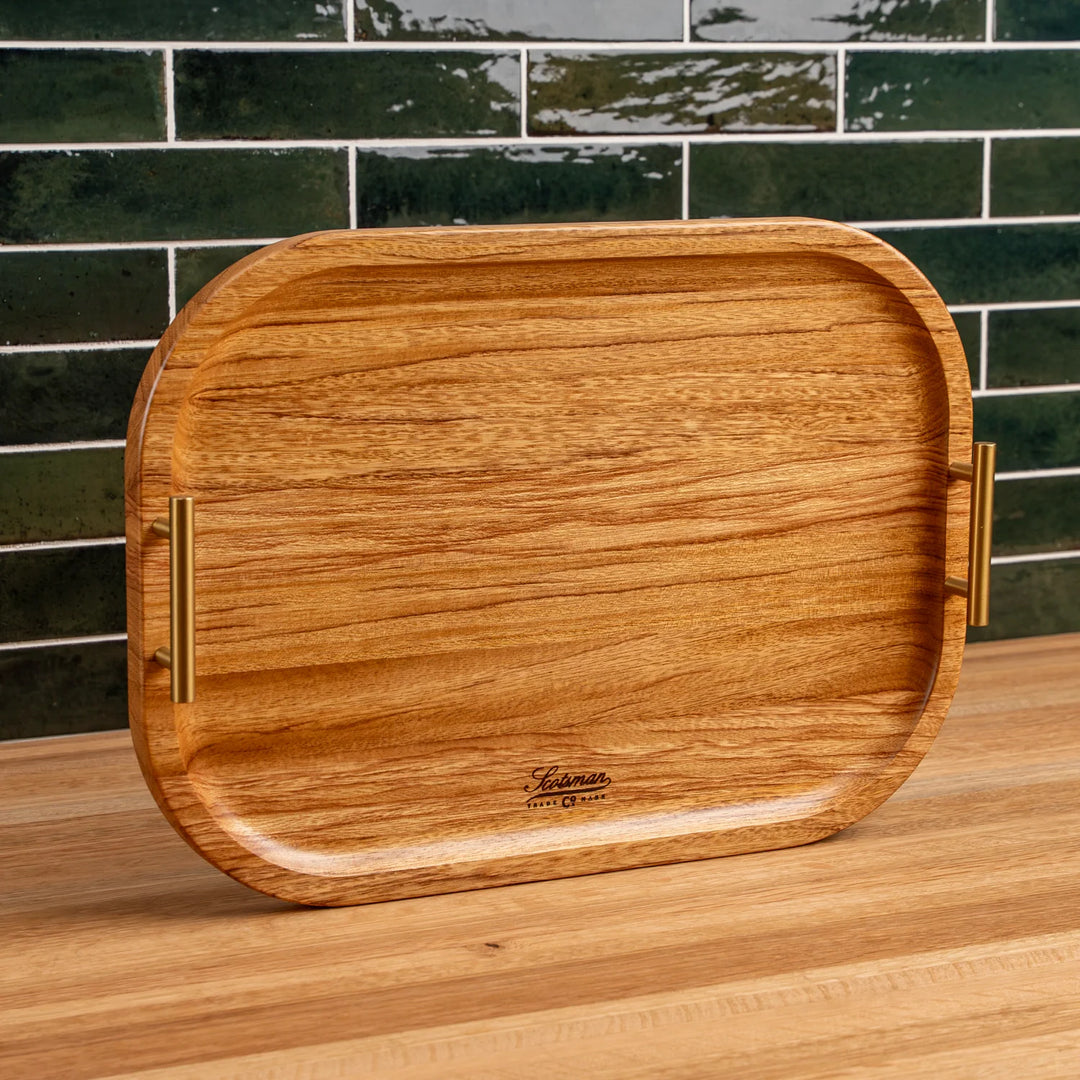 Brazilian Oak Rectangle Serving Tray