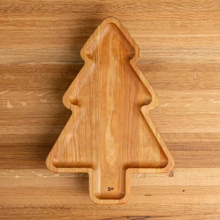 Cherry Christmas Tree Carving Board