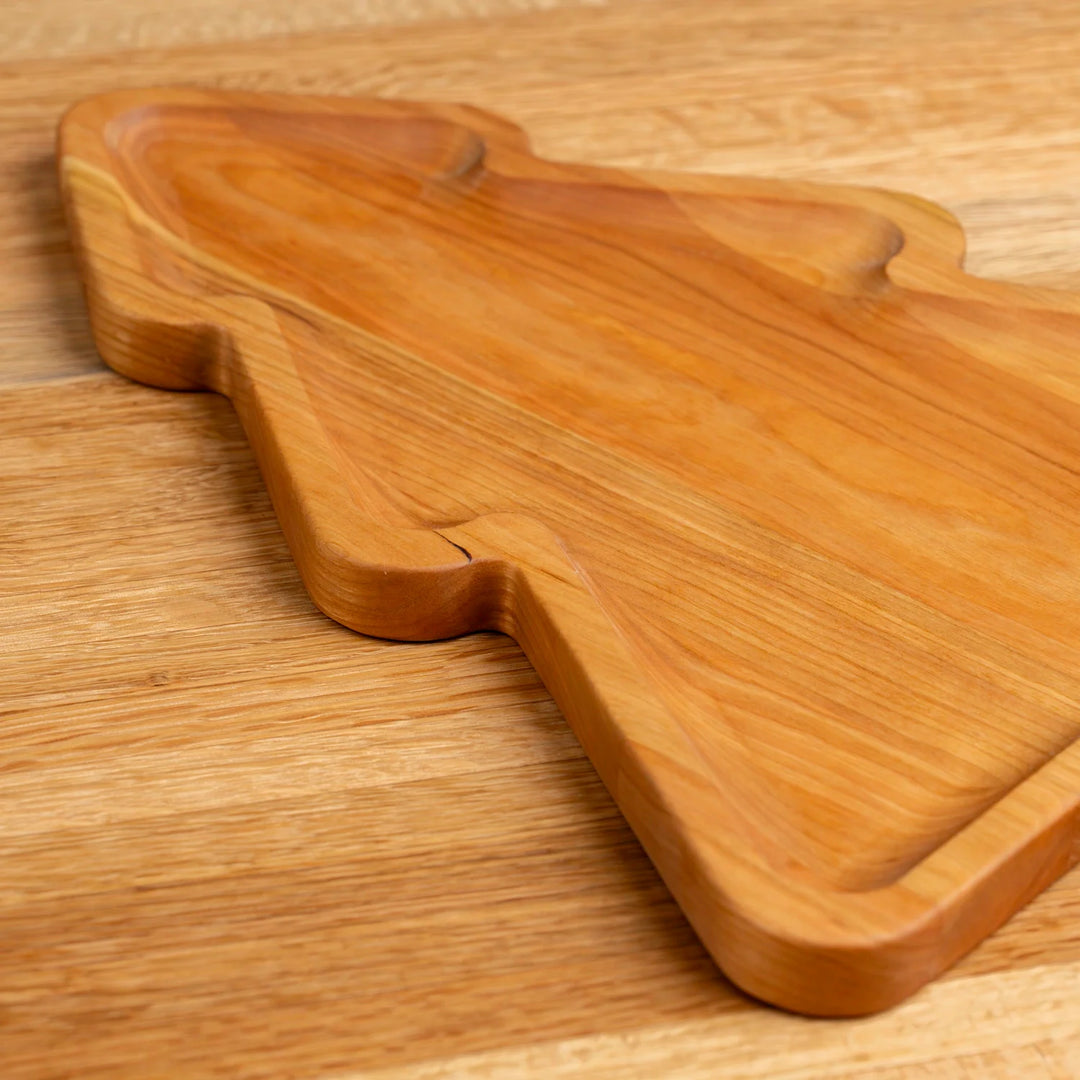 Cherry Christmas Tree Carving Board