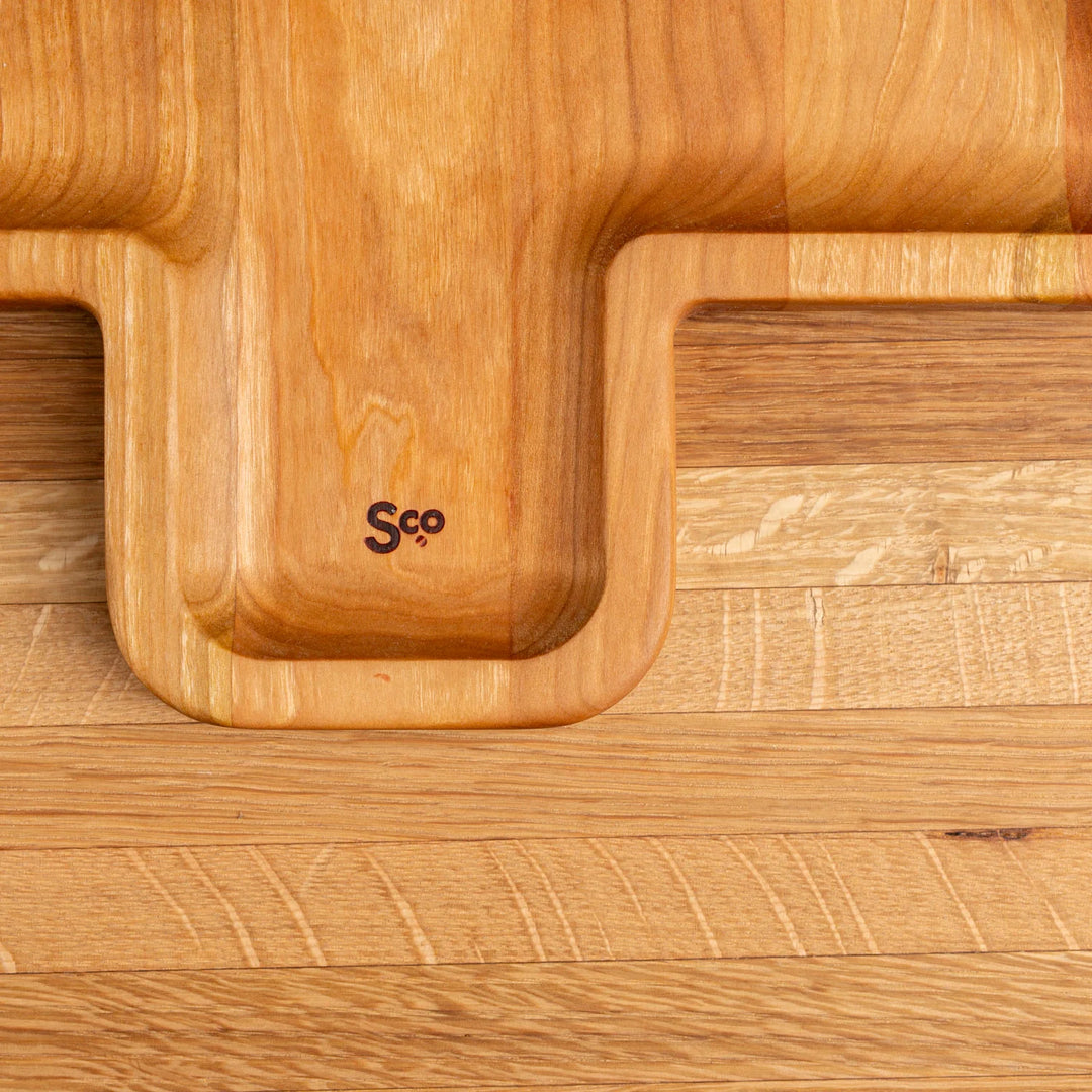 Cherry Christmas Tree Carving Board