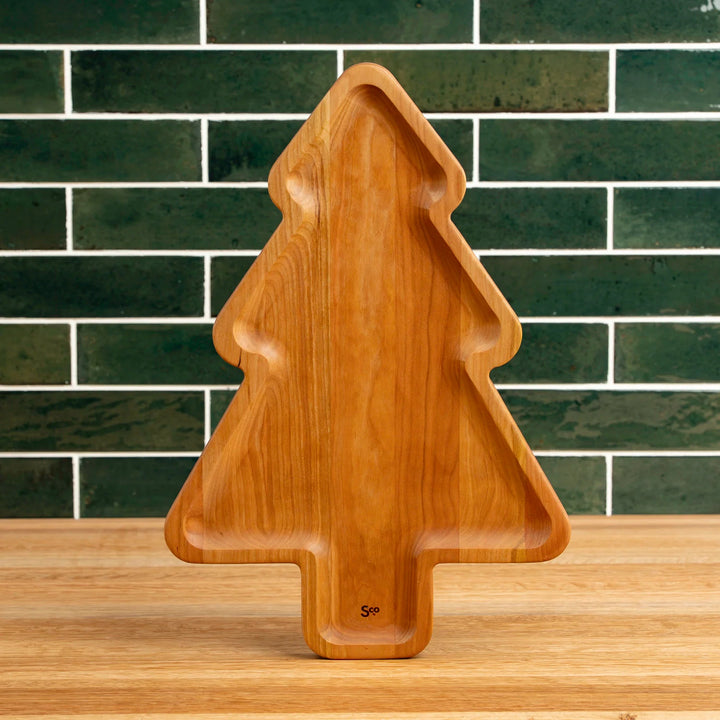 Cherry Christmas Tree Carving Board