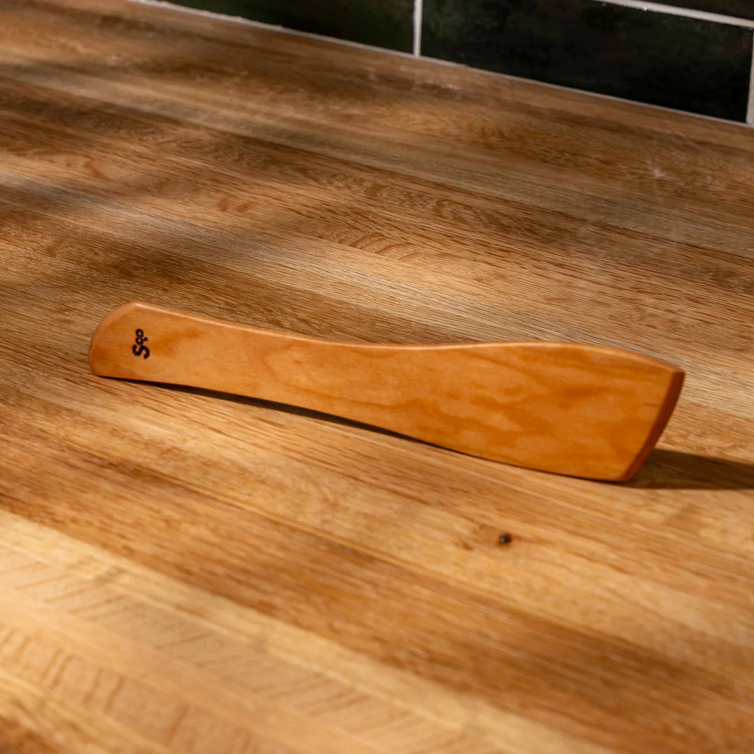 Cherry Dual-Ended Wooden Spatula