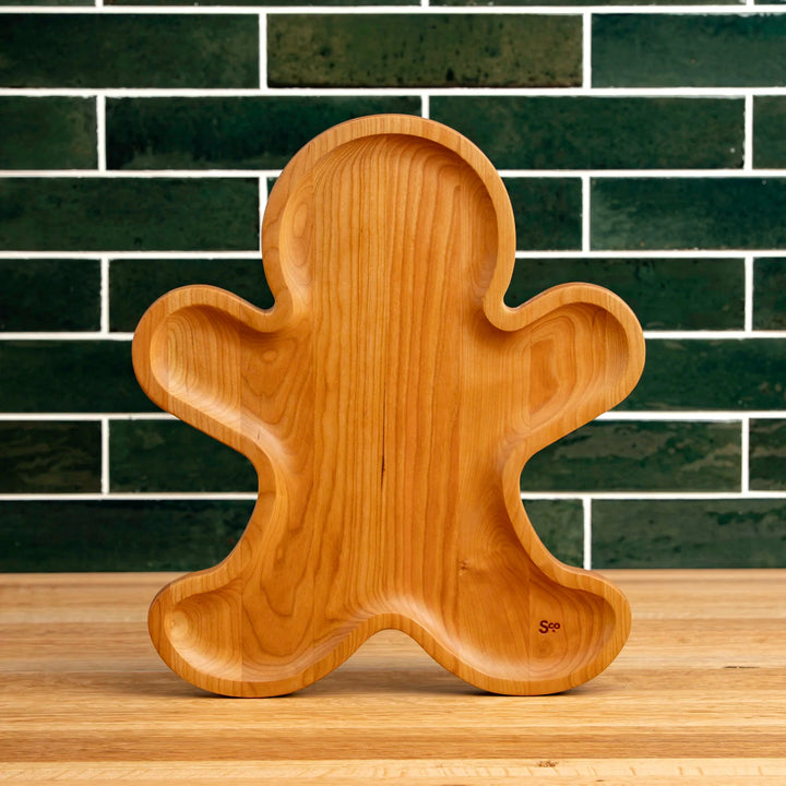 Cherry Gingerbread Man Carving Board