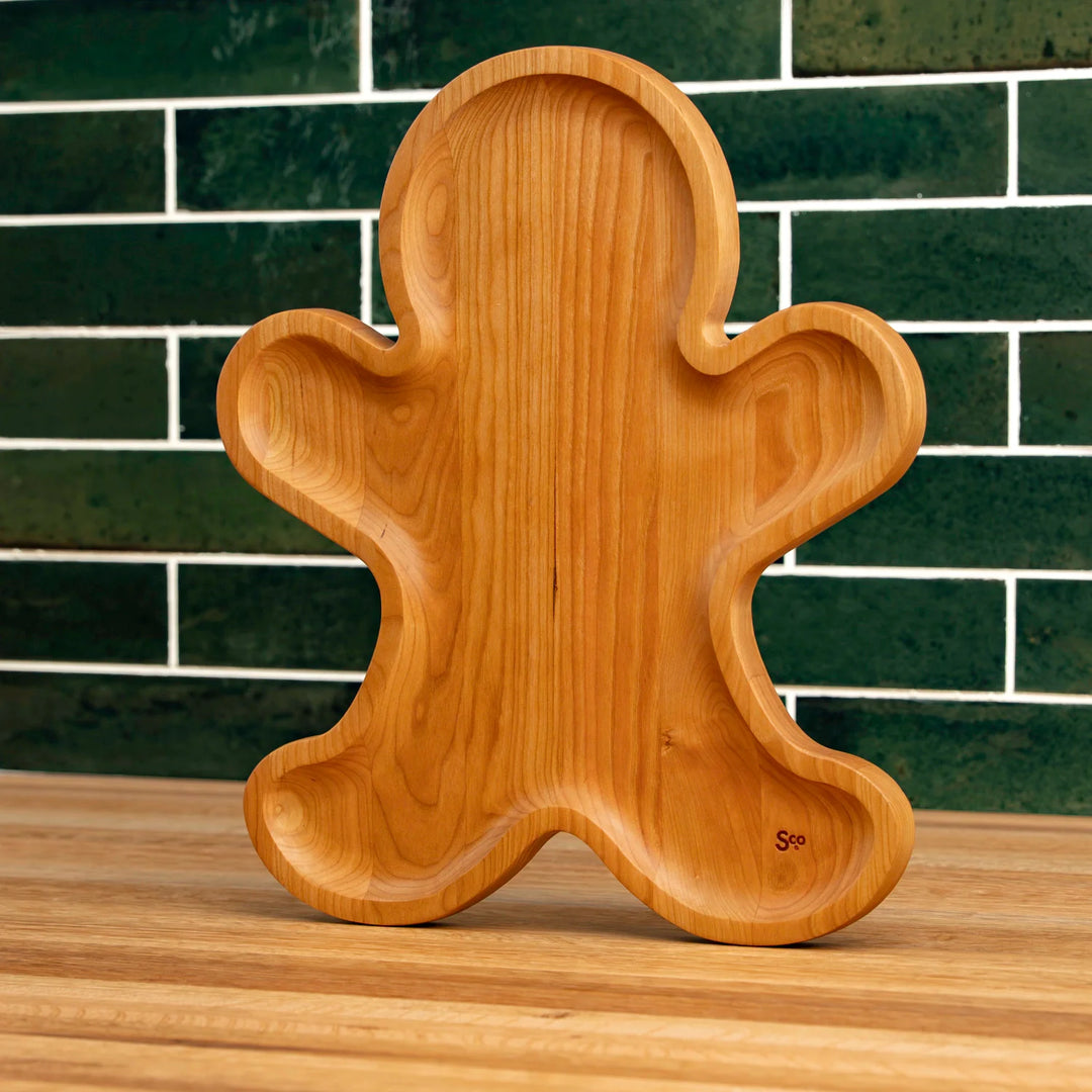 Cherry Gingerbread Man Carving Board