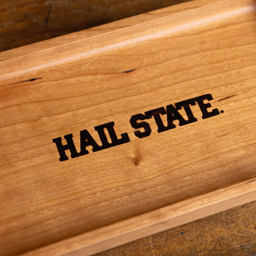 Cherry Mississippi State Wooden Valet | Hail State
