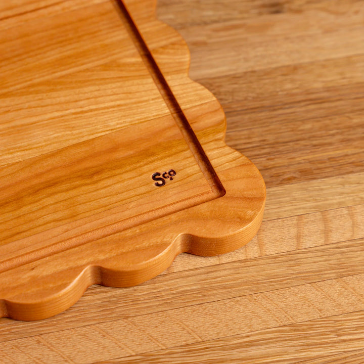 Cherry Scalloped Serving Board