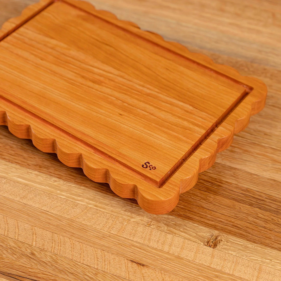 Cherry Scalloped Serving Board