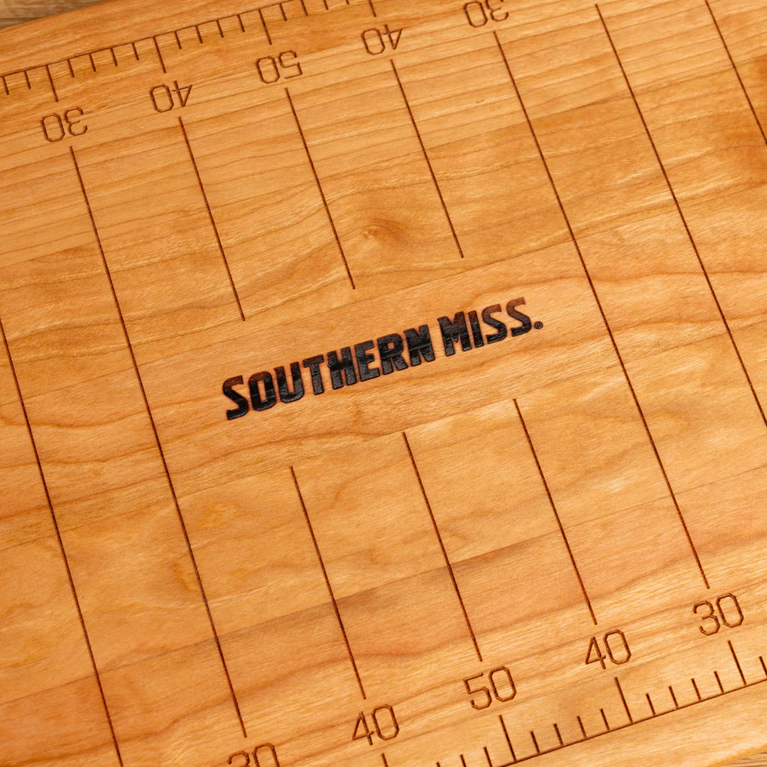 Cherry Southern Miss Football Field Serving Board