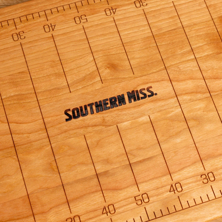 Cherry Southern Miss Football Field Serving Board