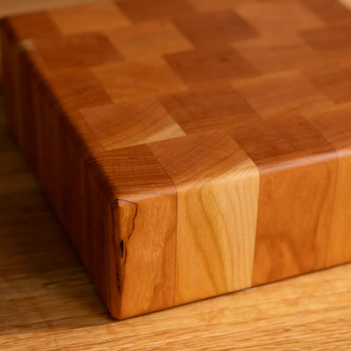Butcher Block Square Cherry End Grain Square Butcher Block – Scotsman USA