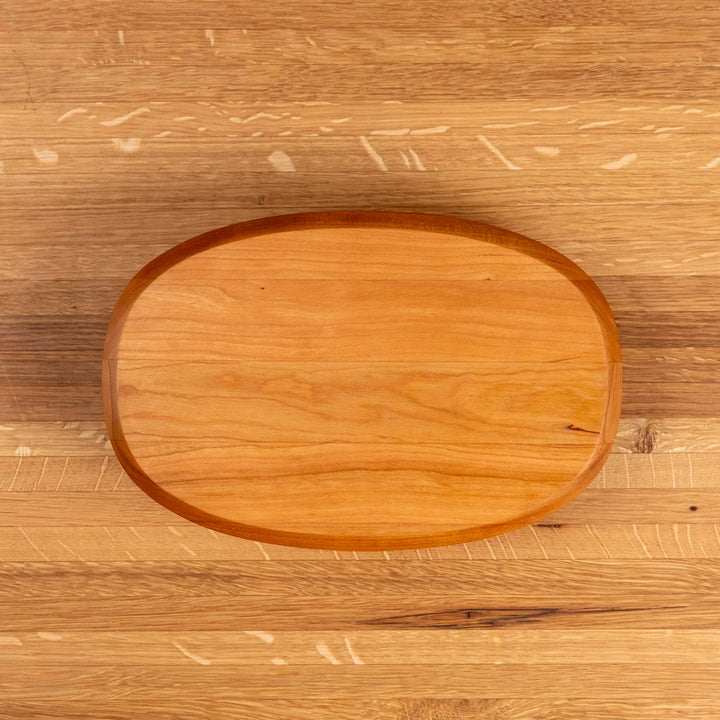 Cherry Oval Serving Board with Juice Groove