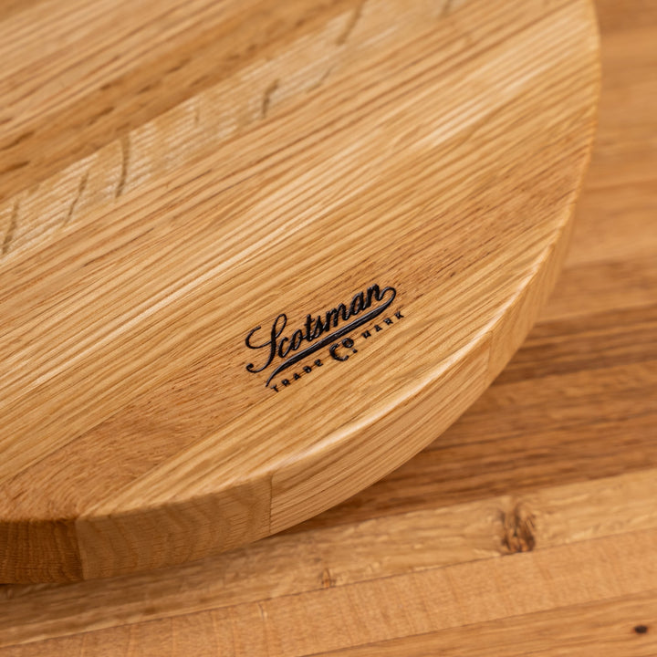 White Oak Round Cake Stand