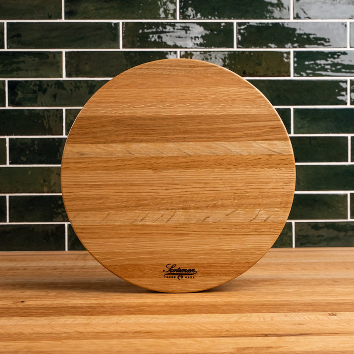 White Oak Round Cake Stand