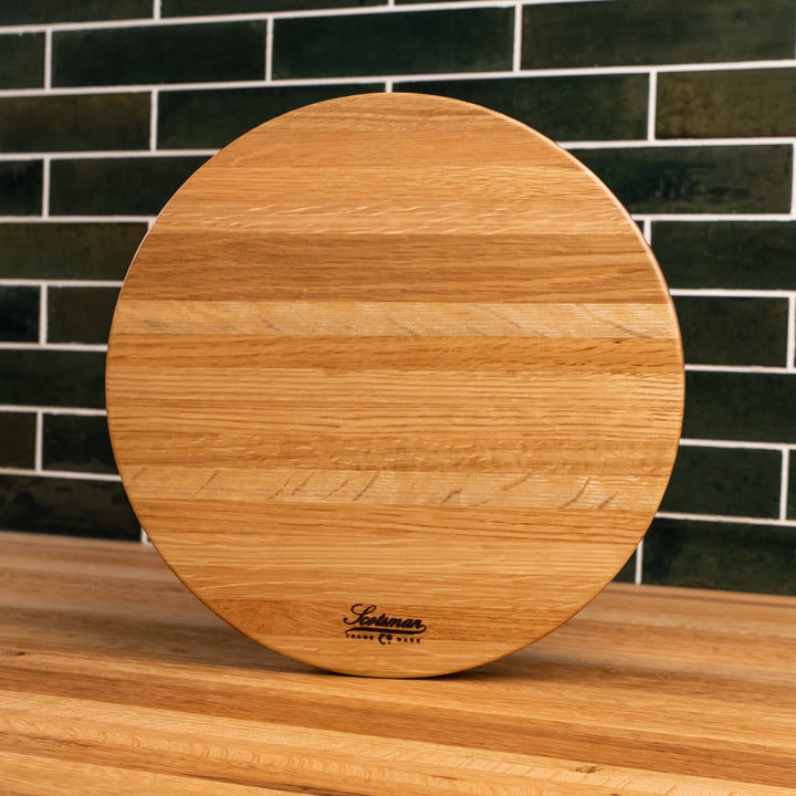 White Oak Round Cake Stand