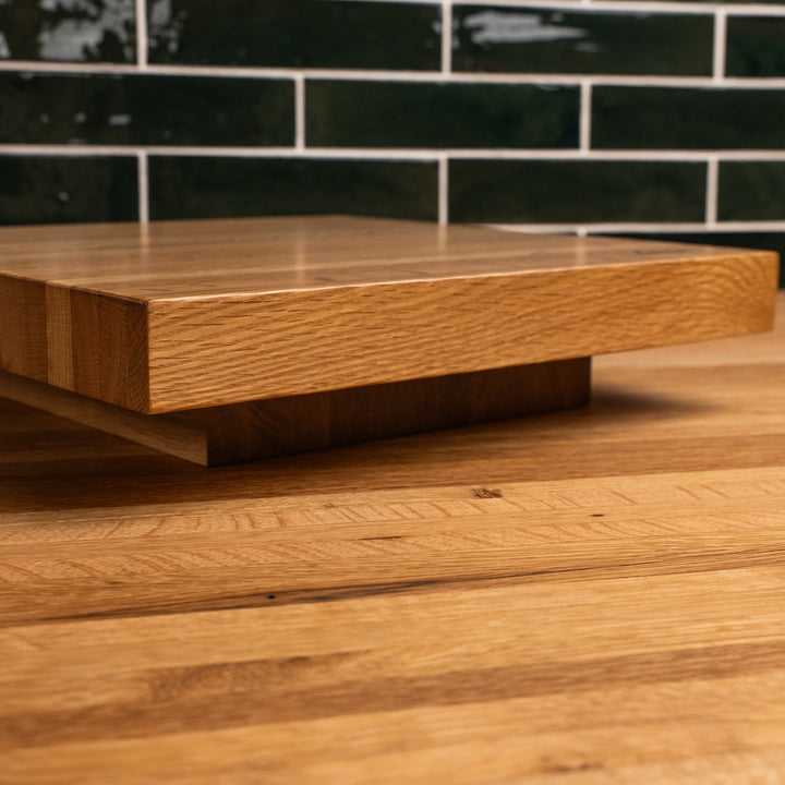 White Oak Square Cake Stand