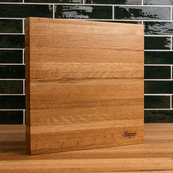 White Oak Square Cake Stand