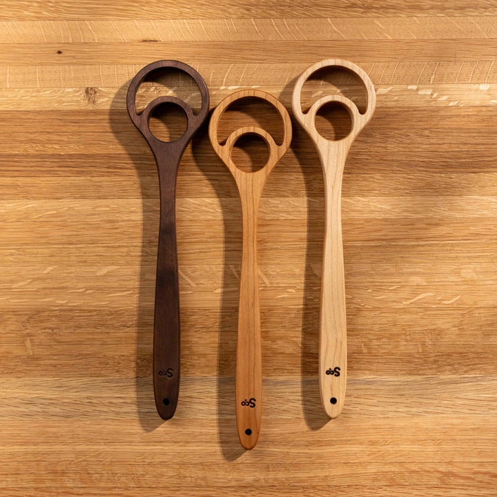 Wooden Dough Whisk -Double