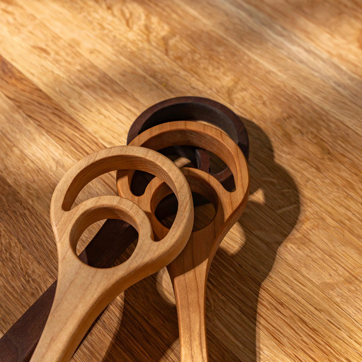 Wooden Dough Whisk -Double
