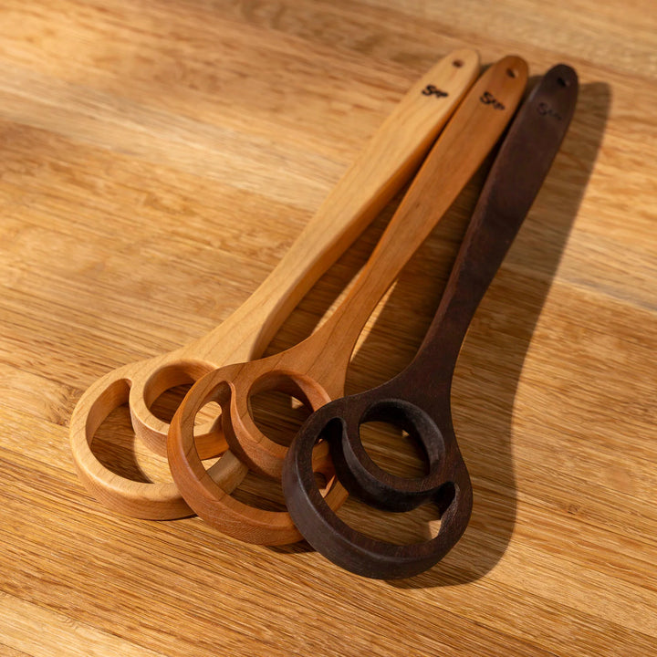 Wooden Dough Whisk -Double