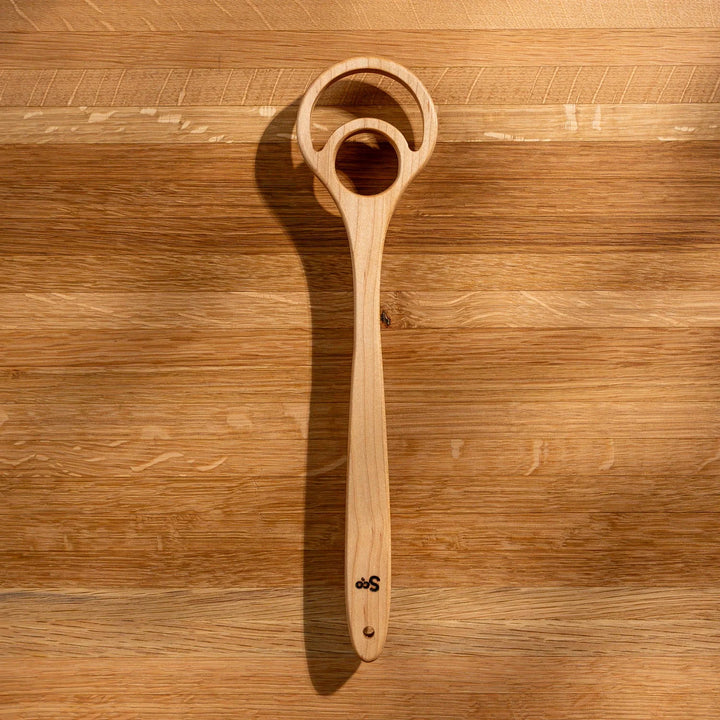 Wooden Dough Whisk -Double