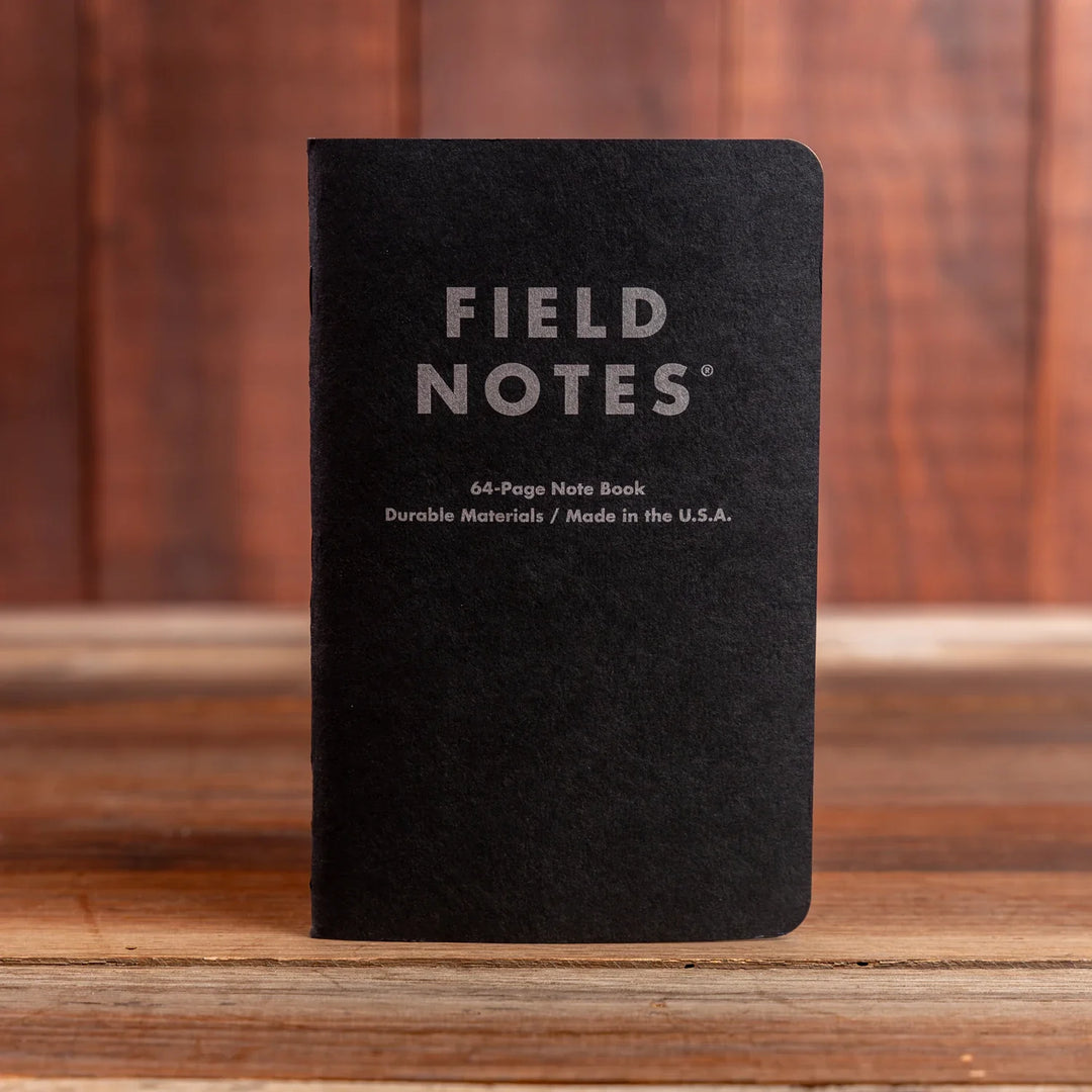 Field Notes Pitch Black Notebook – Scotsman USA