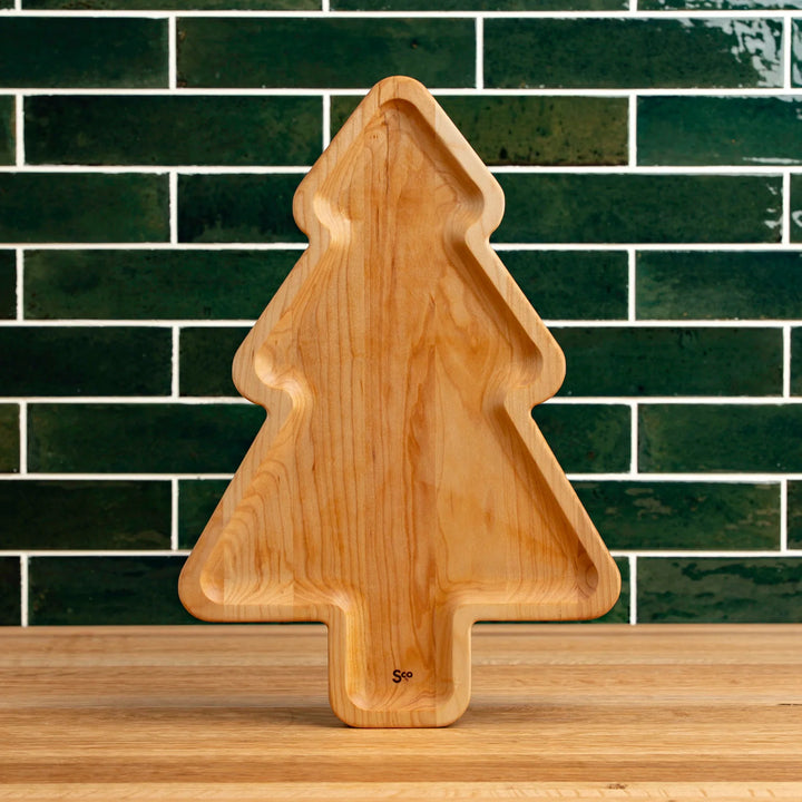 Maple Christmas Tree Carving Board