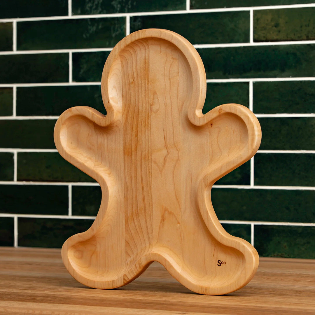 Maple Gingerbread Man Carving Board