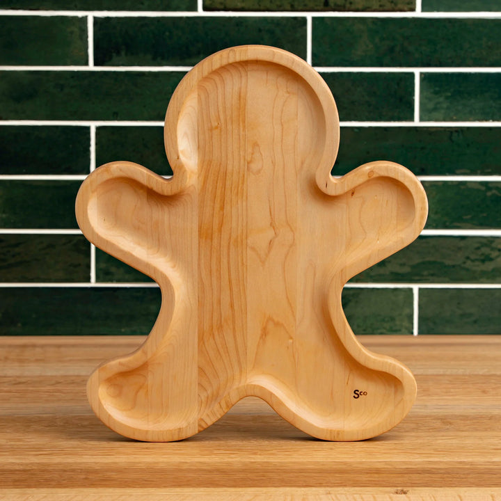 Maple Gingerbread Man Carving Board