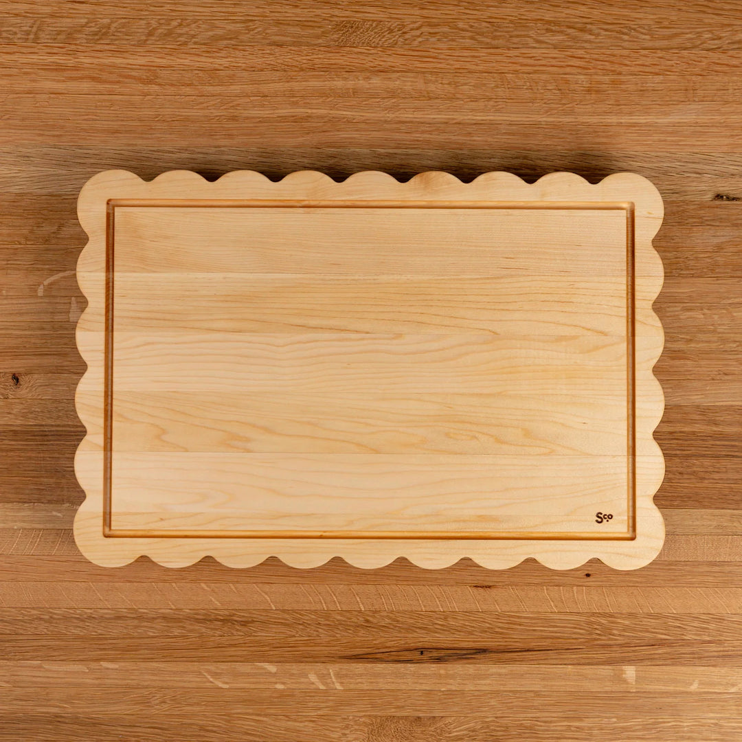 Maple Scalloped Serving Board