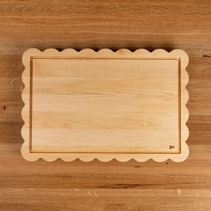 Maple Scalloped Serving Board