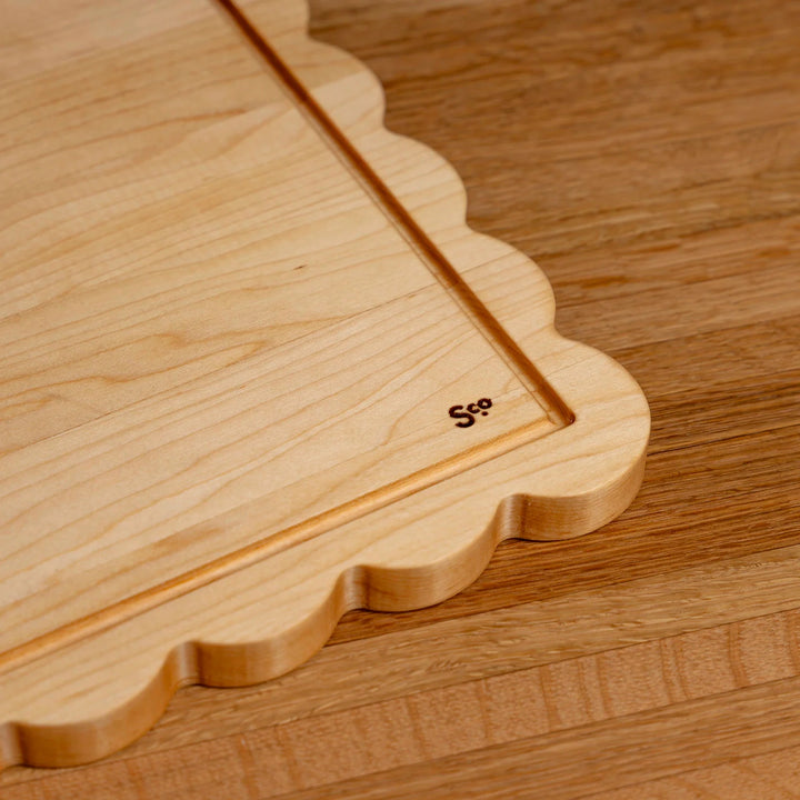Maple Scalloped Serving Board
