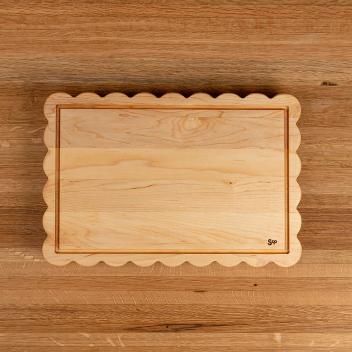 Maple Scalloped Serving Board