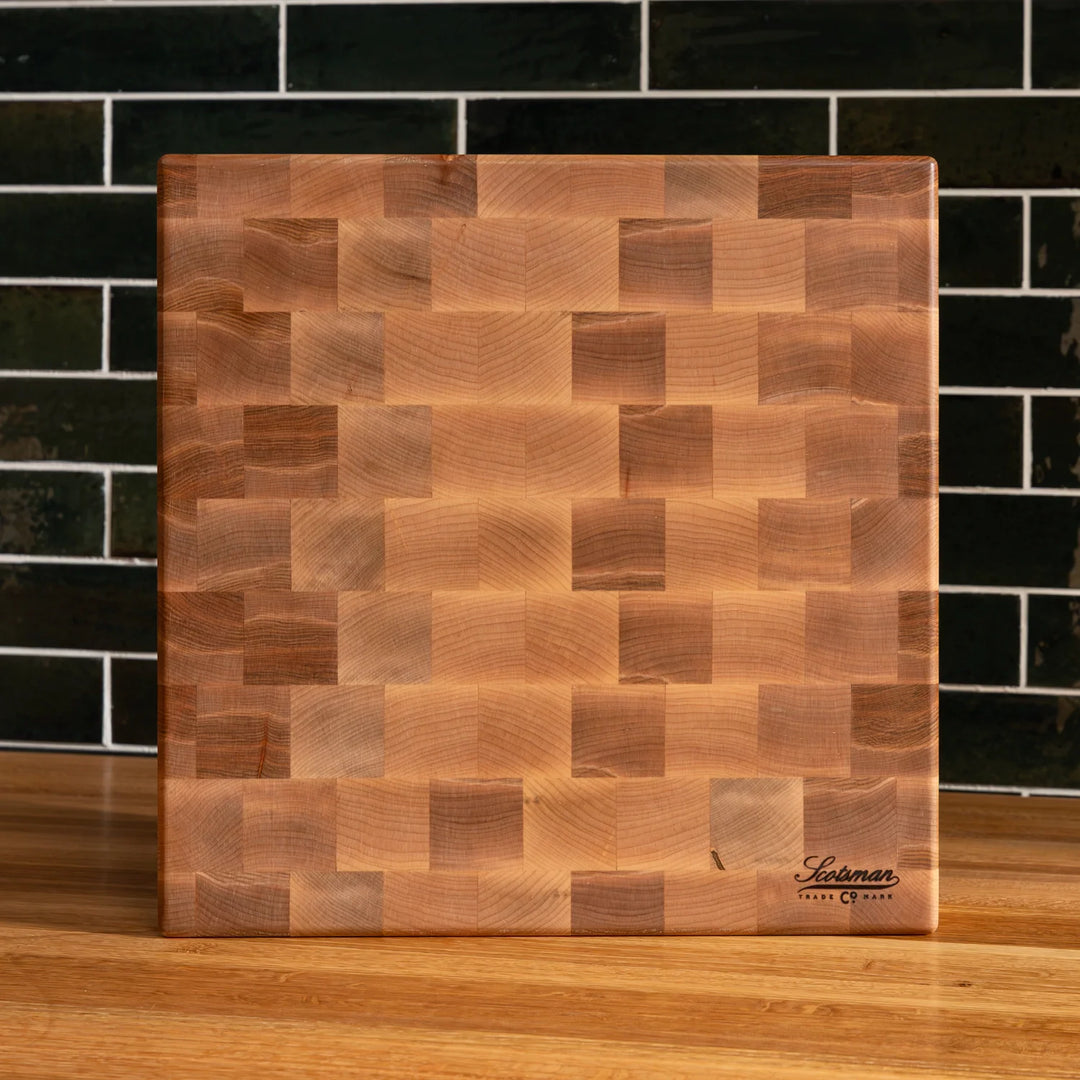 Butcher Block Square Maple End Grain Square Butcher Block – Scotsman USA