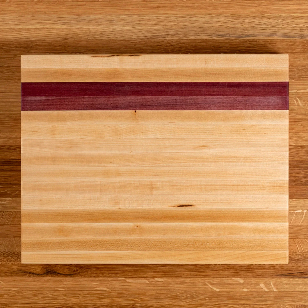 Maple and Purple Heart Butcher Block