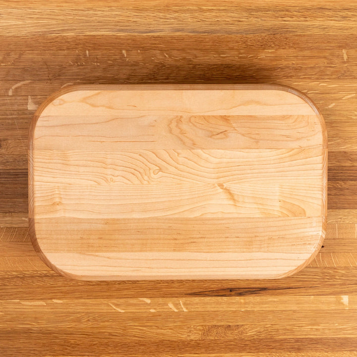 Maple Rectangle Serving Board with Juice Groove