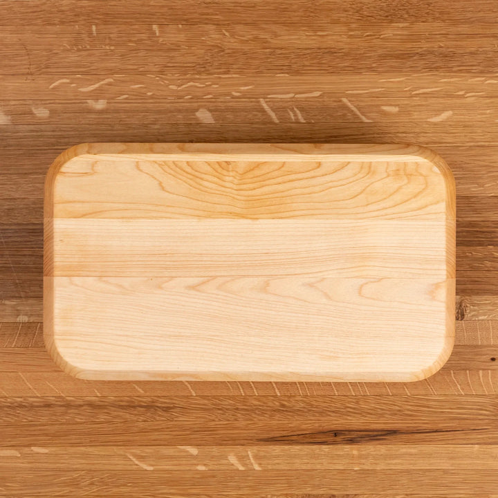 Maple Rectangle Serving Board with Juice Groove