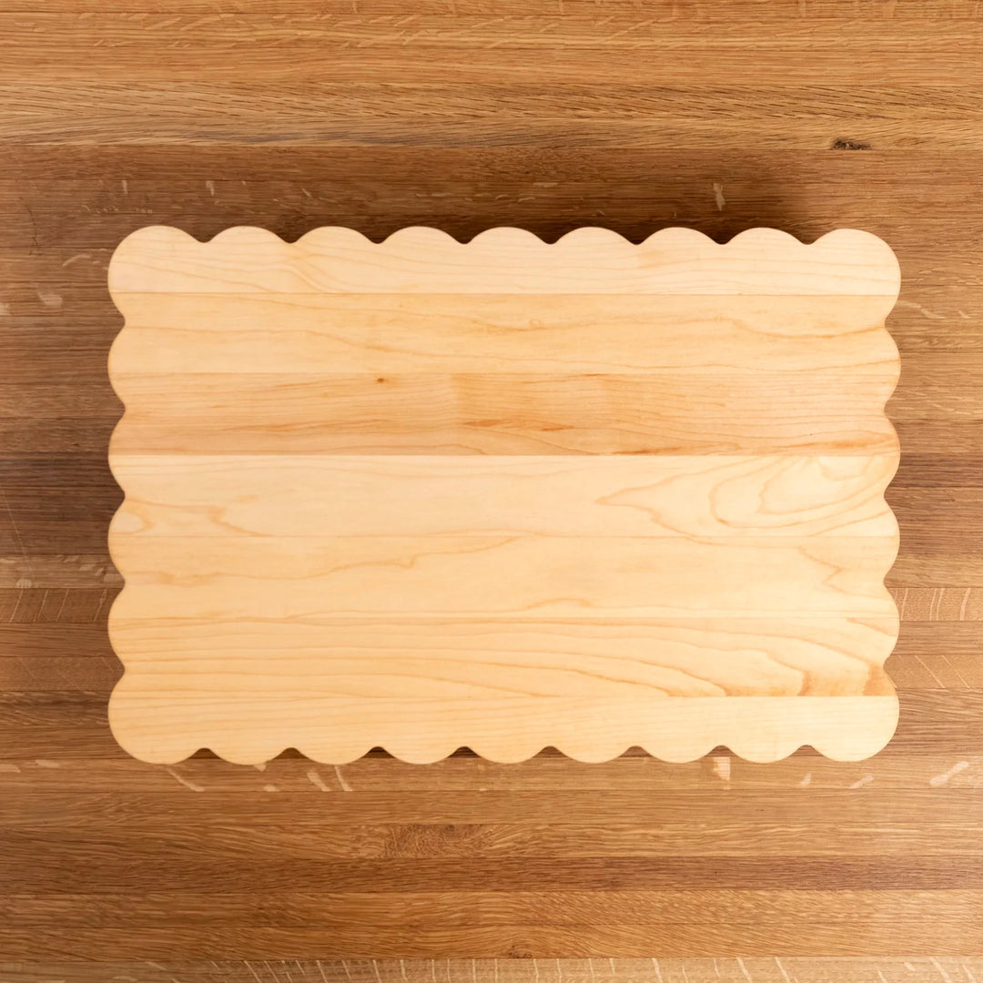 Maple Scalloped Serving Board