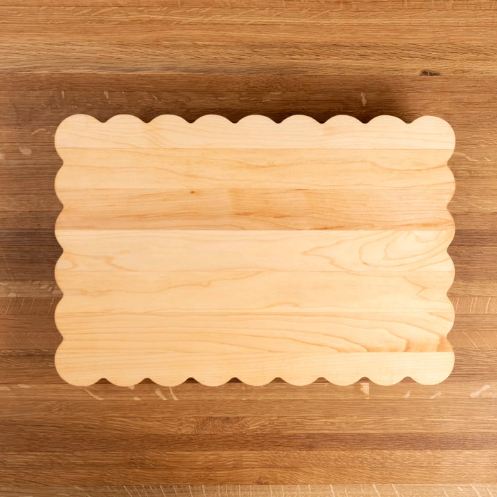 Maple Scalloped Serving Board