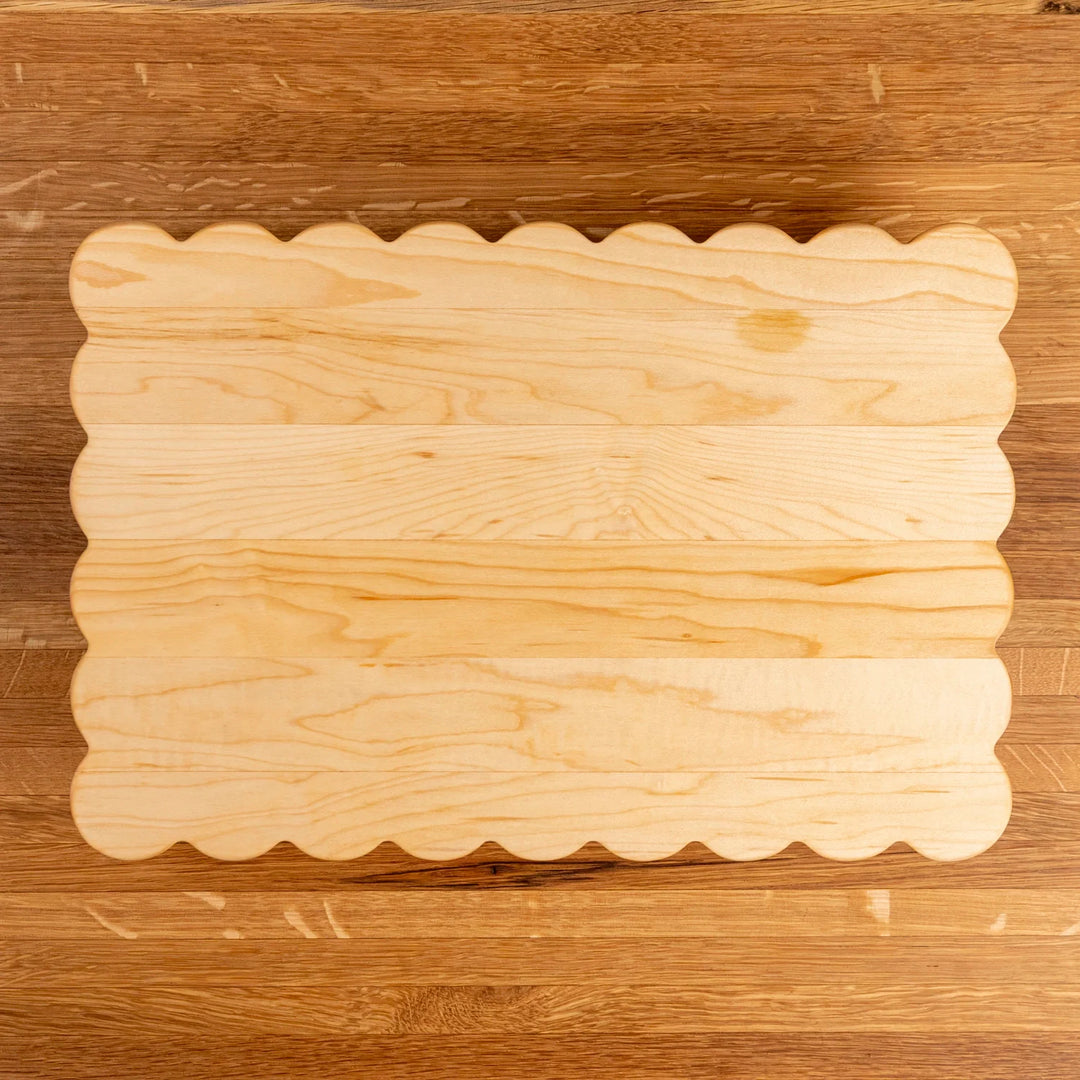 Maple Scalloped Serving Board