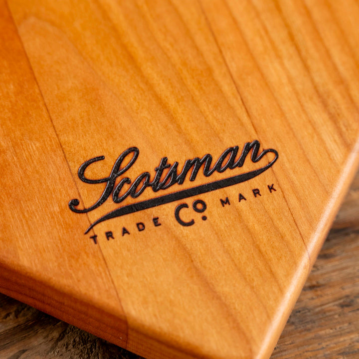 Cherry Mississippi State Home Plate Serving Board | Mississippi State Stacked