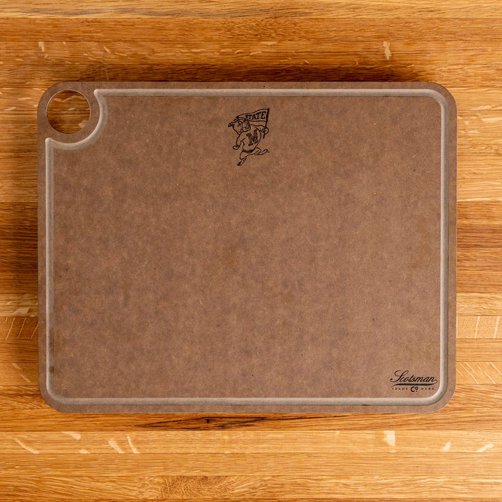 Nutmeg Brown Mississippi State Cutting Board | Bully with Flag