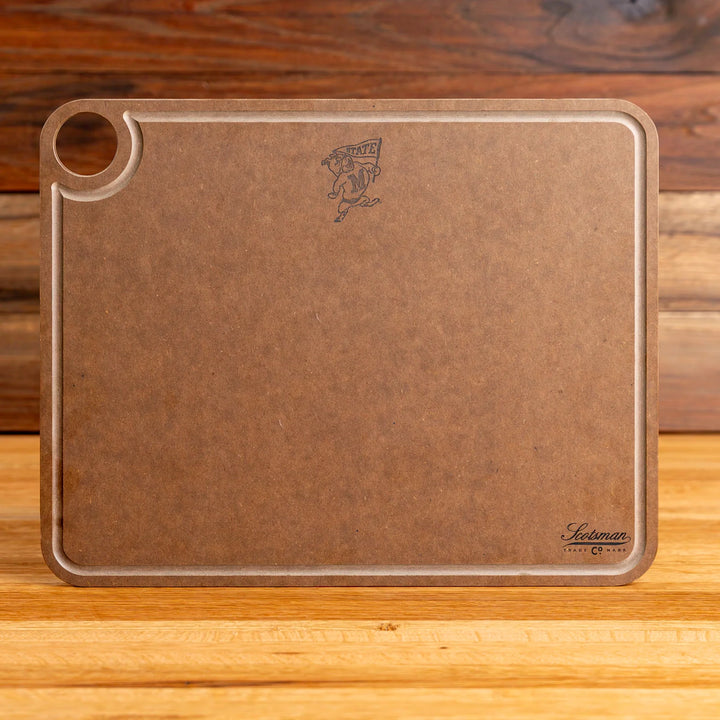 Nutmeg Brown Mississippi State Cutting Board | Bully with Flag