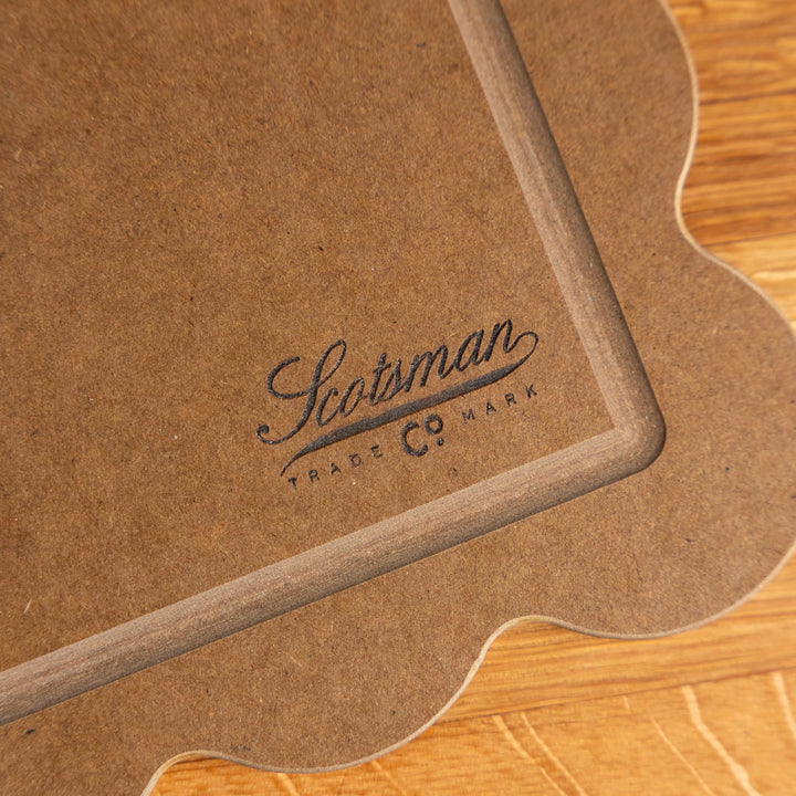 Nutmeg Brown Scalloped Cutting Board