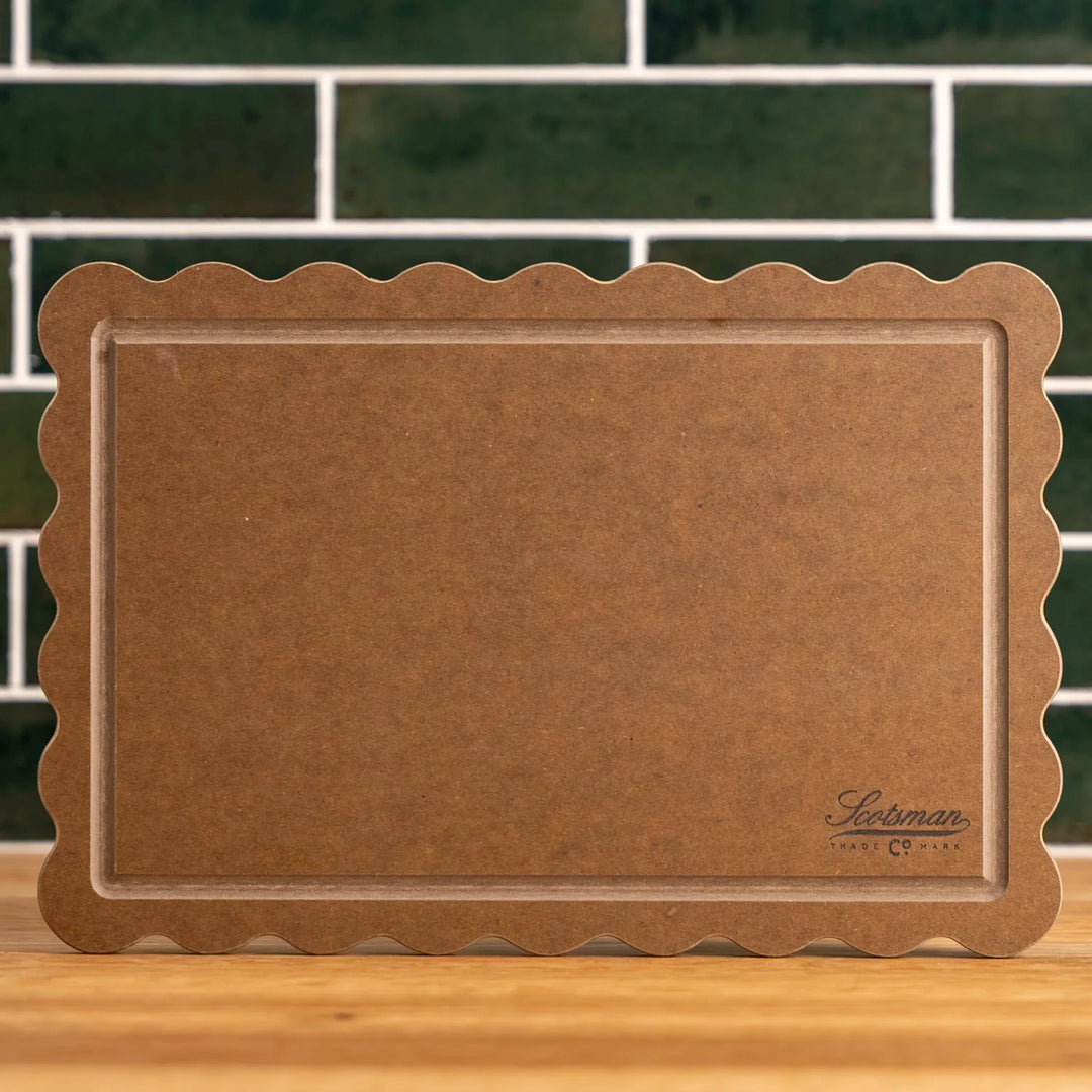 Nutmeg Brown Scalloped Cutting Board