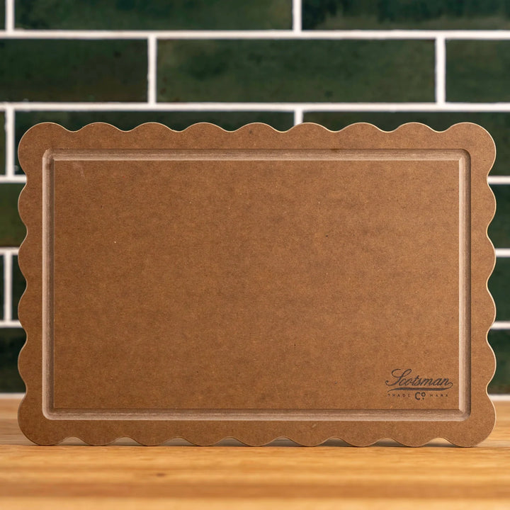 Nutmeg Brown Scalloped Cutting Board
