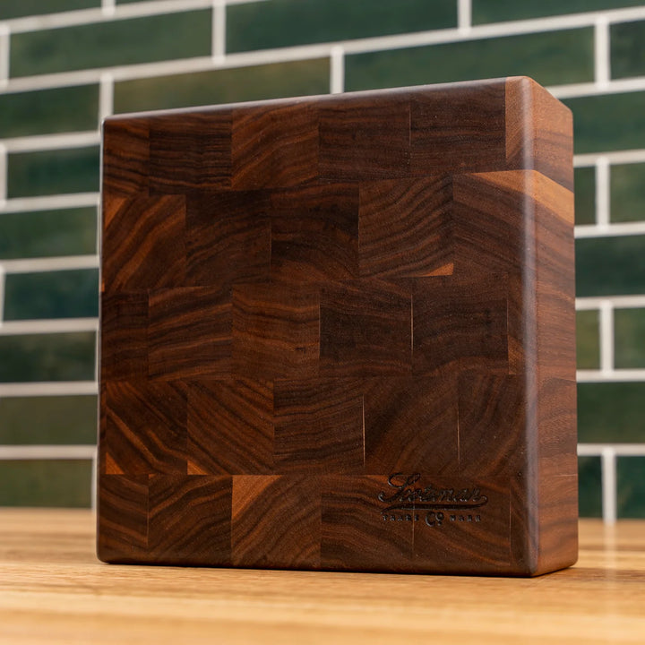 Butcher Block Square Walnut End Grain Square Butcher Block – Scotsman USA