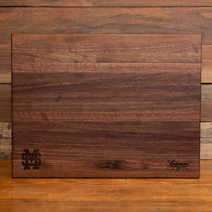 Walnut Mississippi State Butcher Block | Baseball Mark