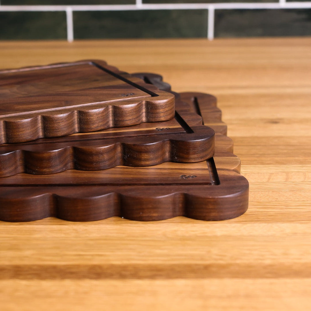 Walnut Scalloped Serving Board