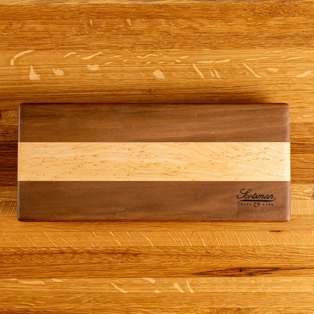 Walnut and Birdseye Maple Serving Board