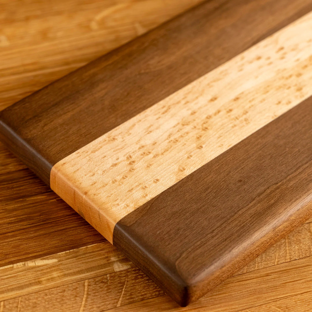 Walnut and Birdseye Maple Serving Board